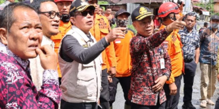 Wako Ahmadi Tinjau Lokasi Longsor & Banjir Bandang di Desa Talang Lindung