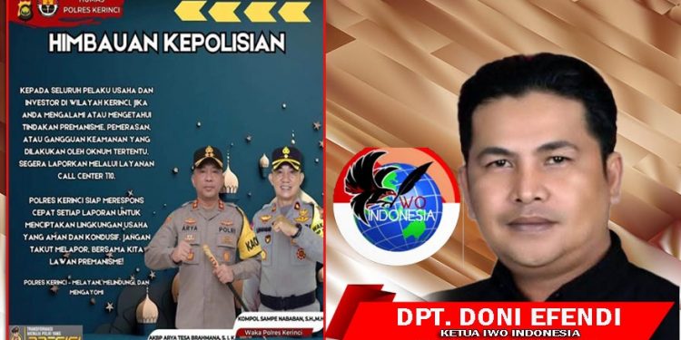 Ketua IWO Indonesia Kerinci – Sungai Penuh Himbau Anggota Jaga Kekompakan