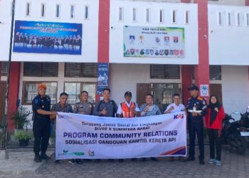 PT. KAI Sumbar Sosialisasi Gangguan Keselamatan Perkeretaapian ke Sekolah