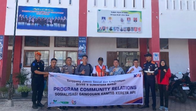 PT. KAI Sumbar Sosialisasi Gangguan Keselamatan Perkeretaapian ke Sekolah