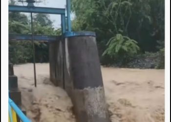 Luapan Sungai Genangi Intake Perumda AM Padang, Pengolahan Air Bersih menjadi Terganggu